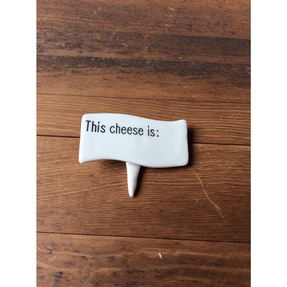 Cheeselover's International Vintage Set Of Four Porcelain Cheese Markers - Flags - Picture 4 of 7